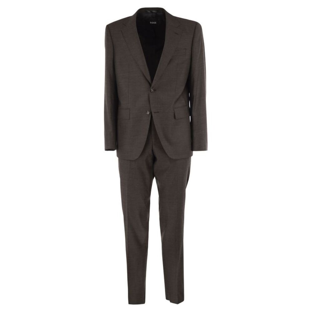 Boss Men Stretch Virgin Wool Suit